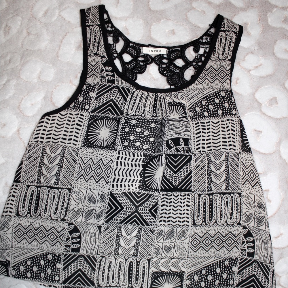 Perfect Backless + Lace Tank Top